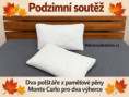 Soutěž o polštáře z paměťové pěny
